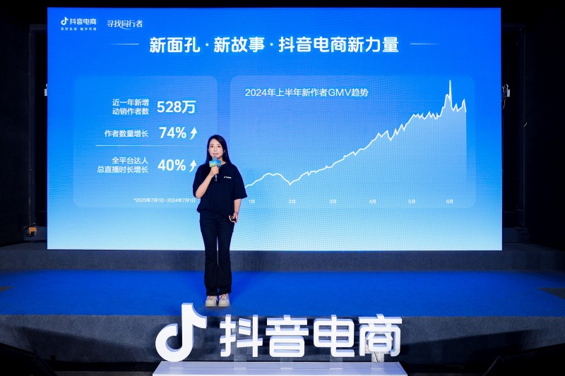 九游娱乐网站：抖音电商披露近一年作者生态：新面孔带来新增长中小达人成中坚力量(图1)