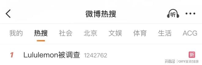 九游娱乐：Lululemon被查！上千元的瑜伽裤可能含致癌化学物？(图1)